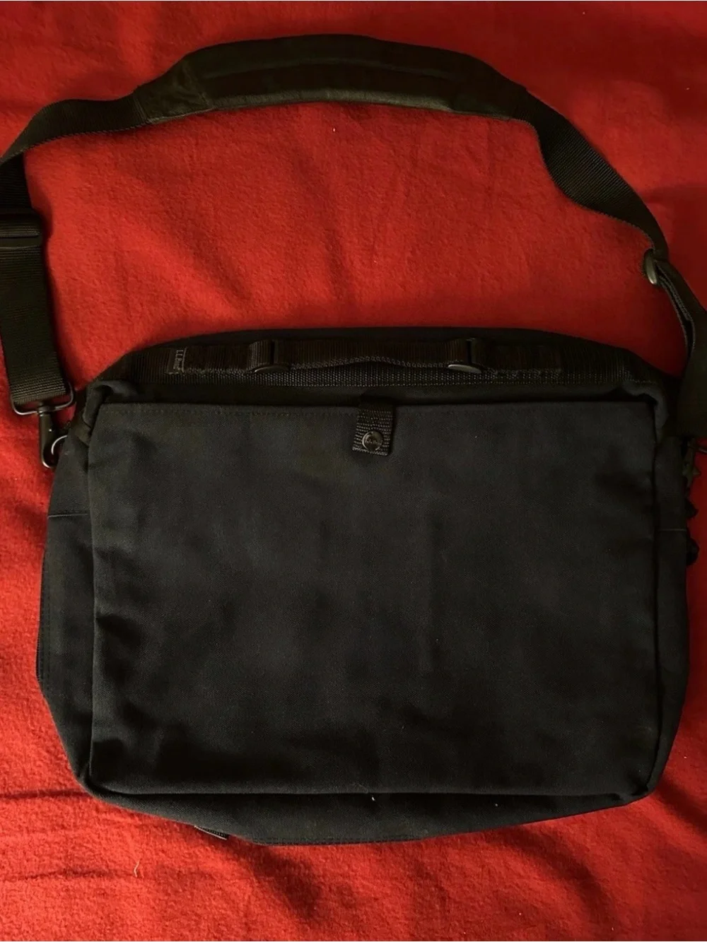 VTG  LL Bean Canvas Messenger Bag Navy Blue w/PricewaterhouseCoopers Logo NEW